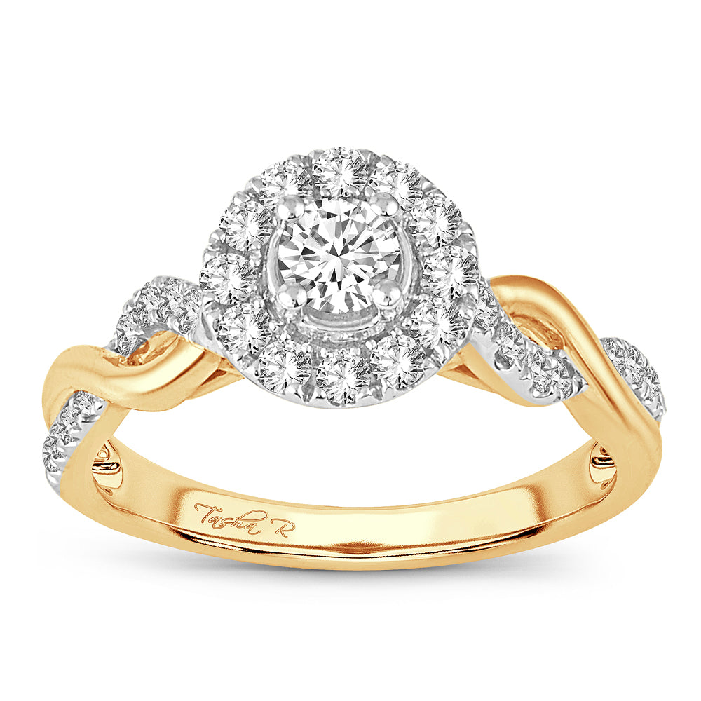 14K Yellow Gold Lab-Grown Diamond Engagement Ring (0.64 CT)