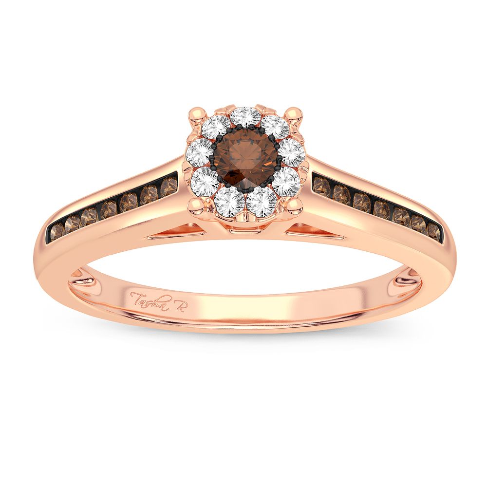 Romantic 14K Rose Gold Lab Diamond Promise Ring (0.22CT)