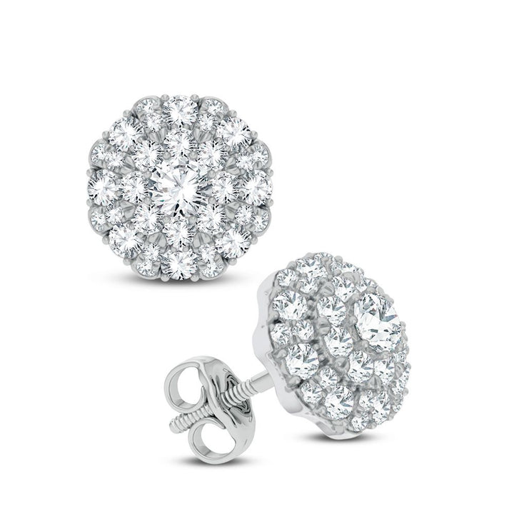 Brilliant 14k White Gold Lab Diamond Stud Earrings (0.62 CT)