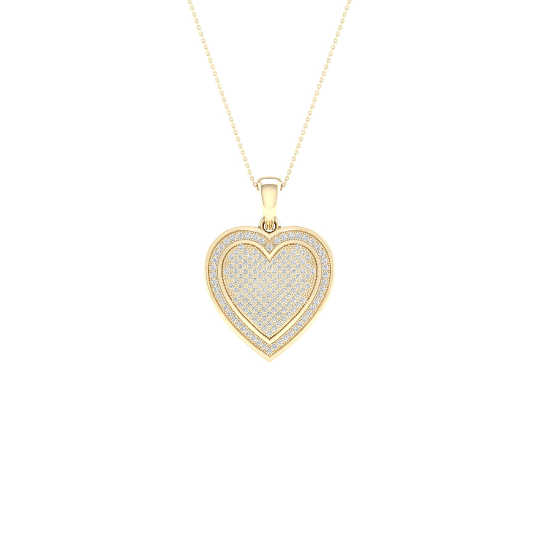 10k Yellow Gold 0.50CT Lab Diamond Solitaire Pendant