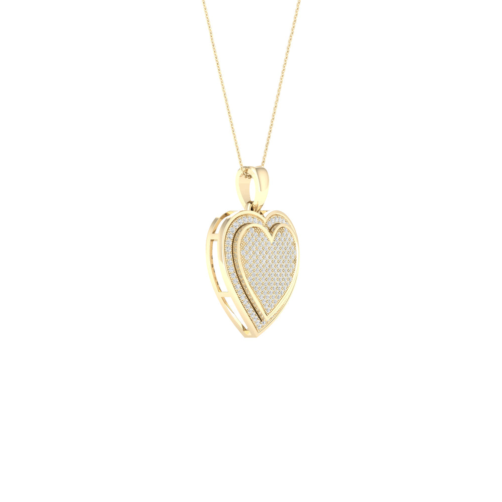 10k Yellow Gold 0.50CT Lab Diamond Solitaire Pendant