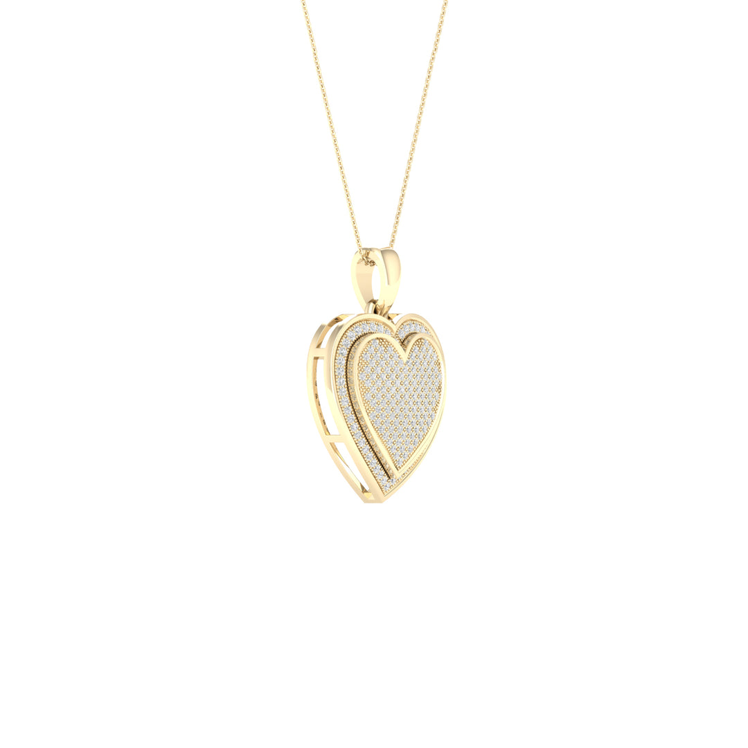 10k Yellow Gold 0.50CT Lab Diamond Solitaire Pendant