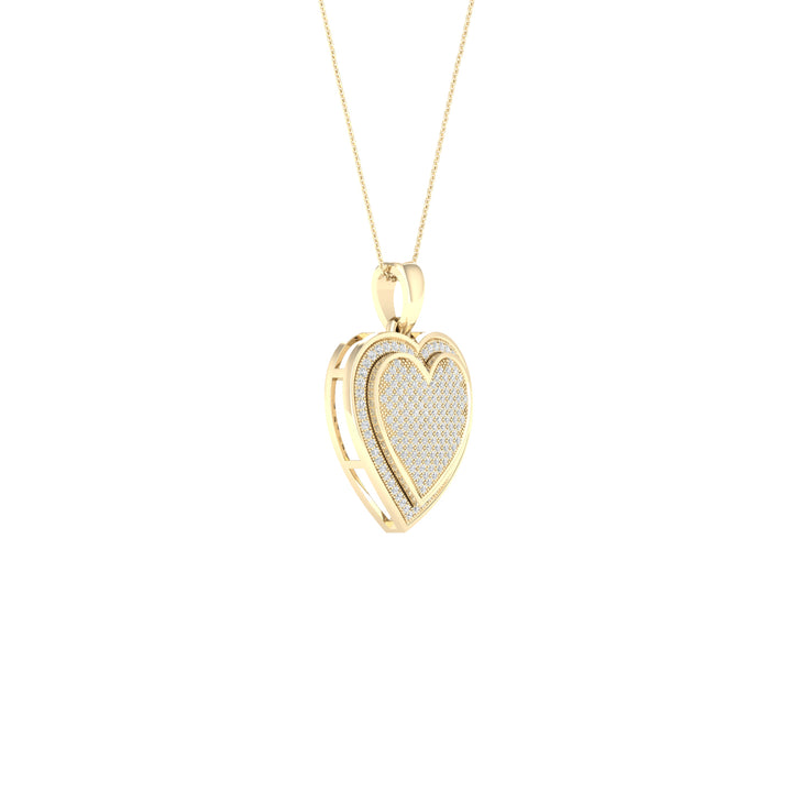 10k Yellow Gold 0.50CT Lab Diamond Solitaire Pendant
