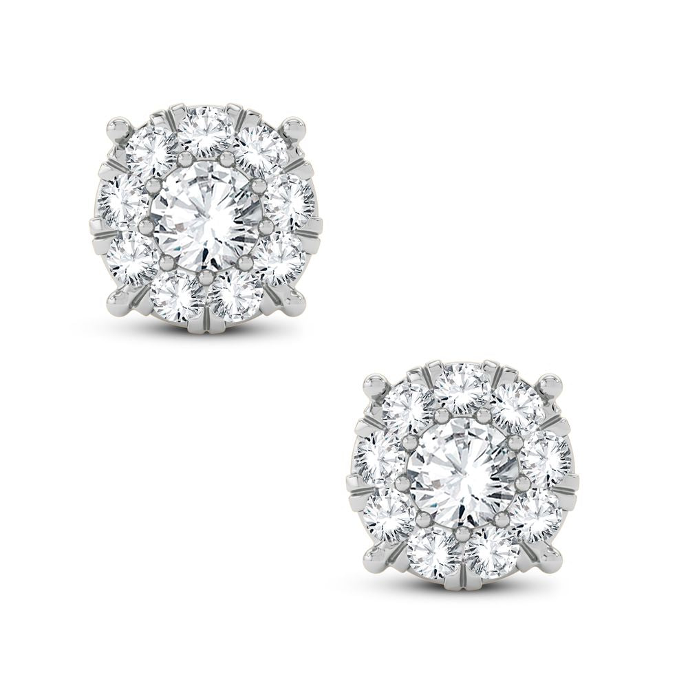 Chic 14k White Gold 0.25CT Lab Diamond Womens Earrings