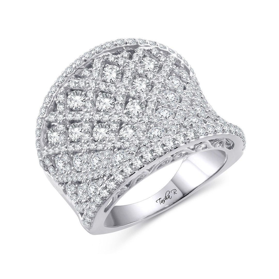 14K White Gold 3CT Lab Diamond Anniversary Fashion Band