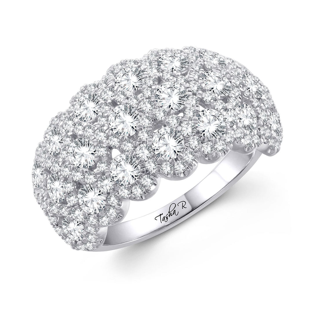 Brilliant 14k White Gold 2.25CT Lab Diamond Anniversary Band