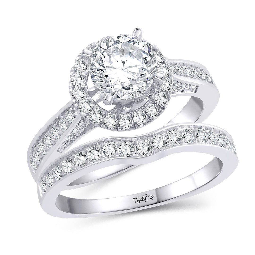 14k White Gold 0.62CT Lab Diamond Engagement Ring Semi Mount