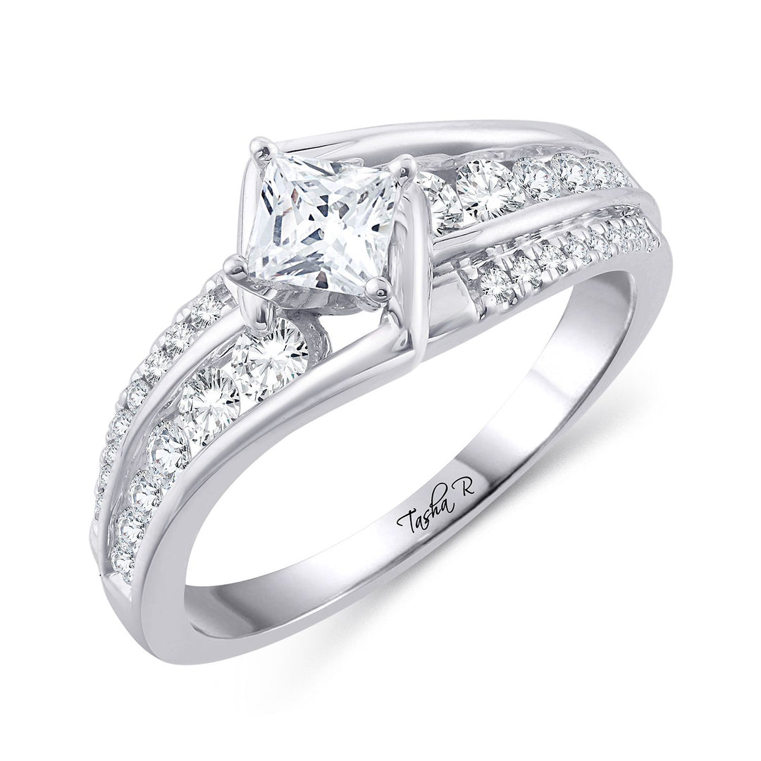 14k White Gold Lab Diamond Semi-Mount Engagement Ring