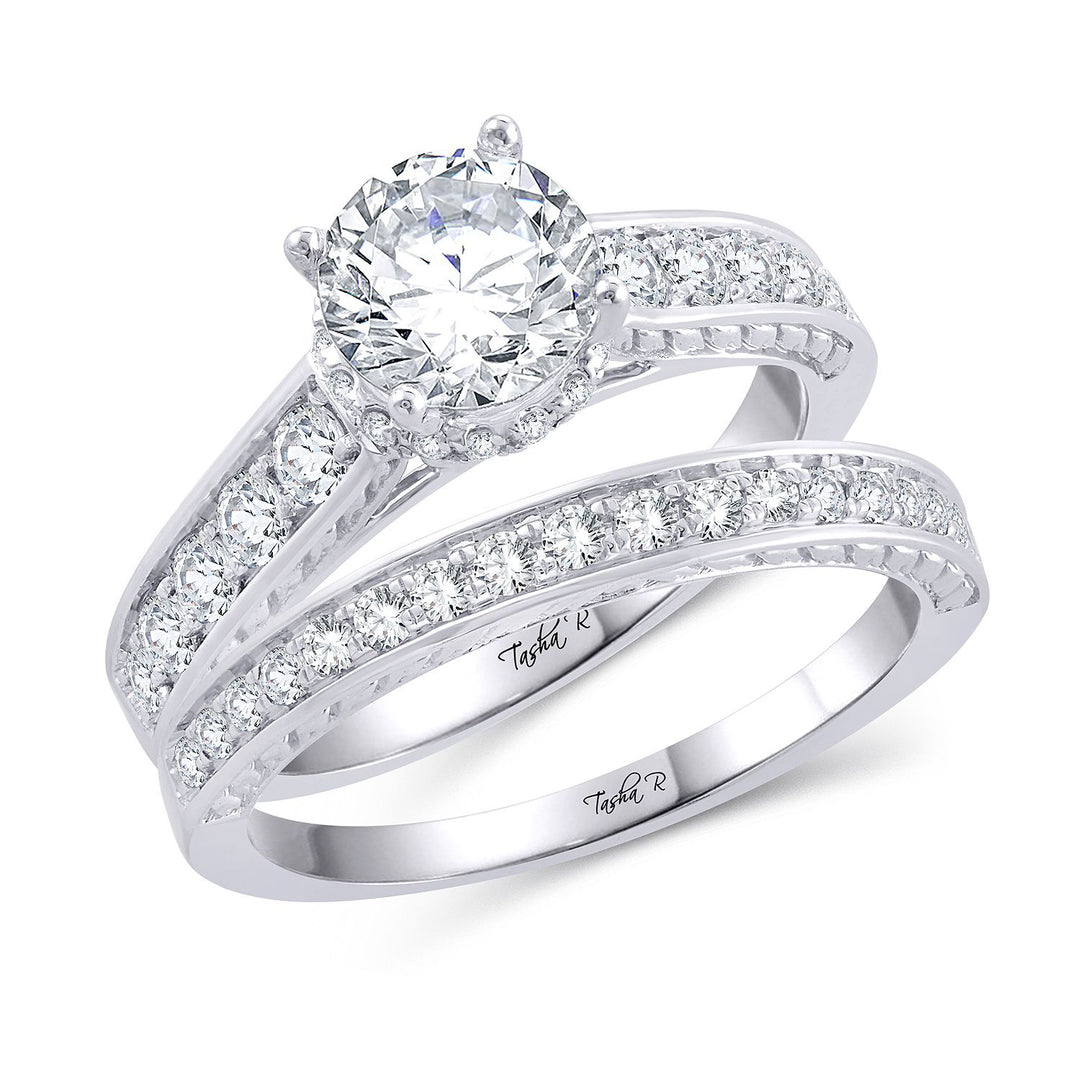14k White Gold Lab Diamond Engagement Ring Semi Mount