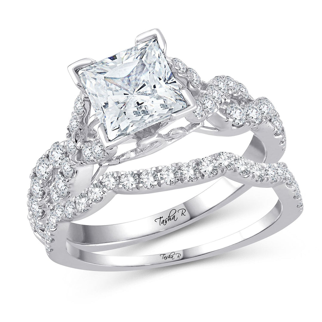 14k White Gold Lab Diamond Engagement Ring Semi Mount