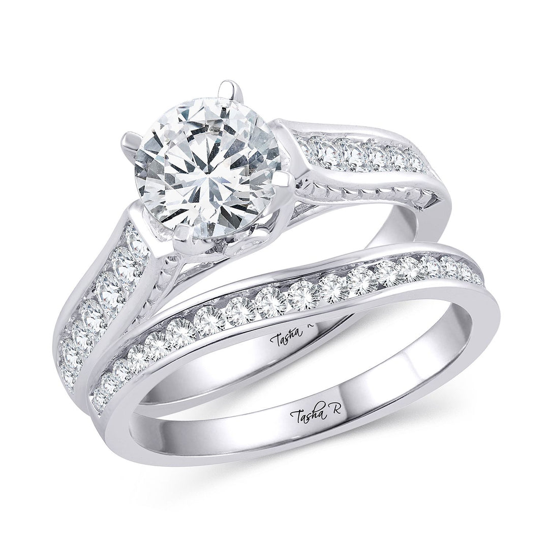 14k White Gold Lab Diamond Engagement Ring Semi Mount