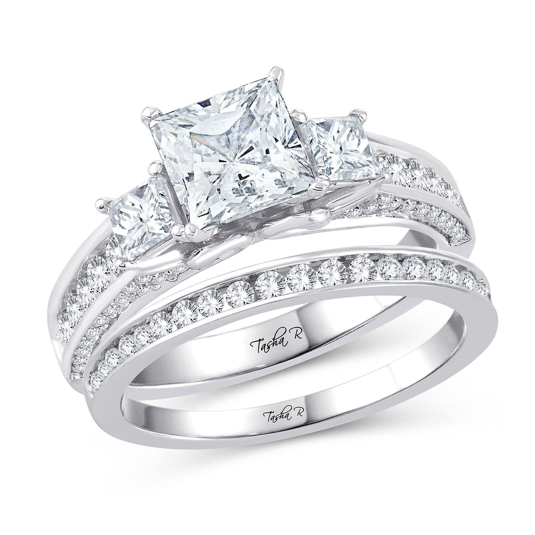 14k White Gold 0.75CT Lab Diamond Bridal Semi-Mount Ring