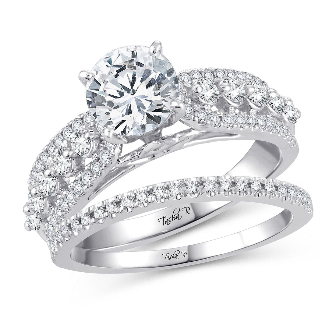 14k White Gold 0.75CT Lab Diamond Engagement Ring Semi Mount