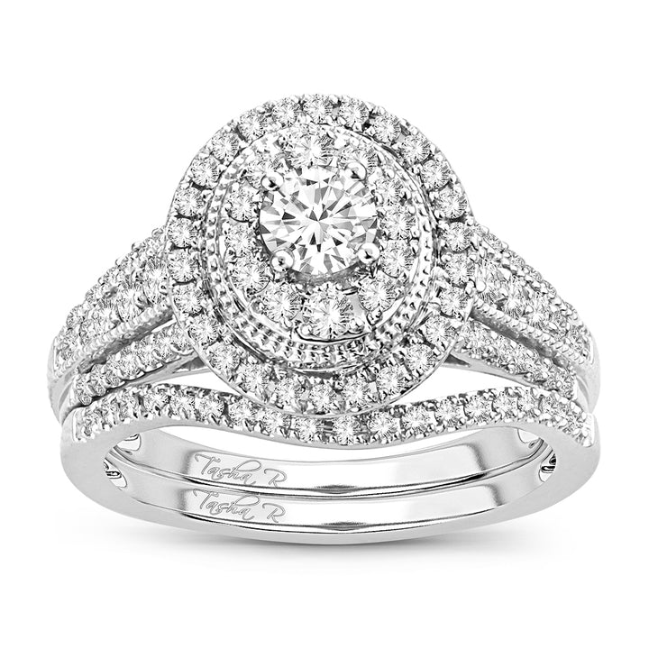 Brilliant 14k White Gold Lab Diamond Engagement Ring (1.00CT)
