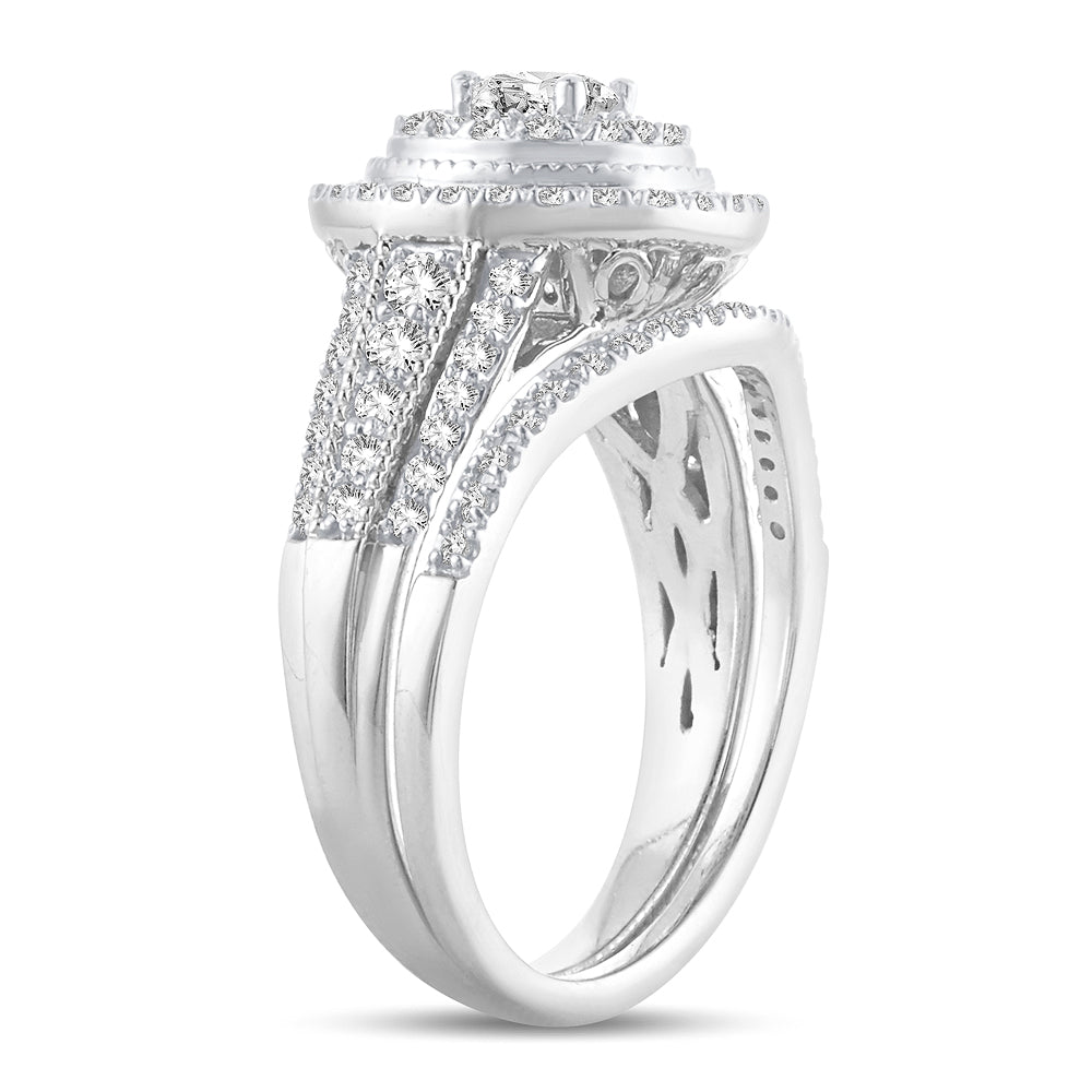 Brilliant 14k White Gold Lab Diamond Engagement Ring (1.00CT)
