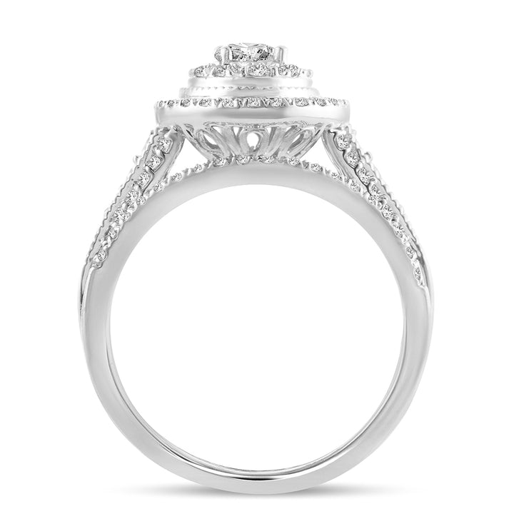 Brilliant 14k White Gold Lab Diamond Engagement Ring (1.00CT)