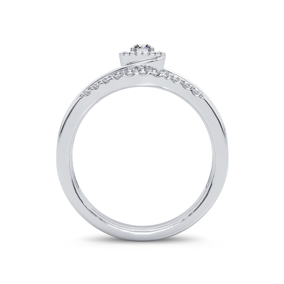 10k White Gold 0.33CT Lab Diamond Bridal Ring