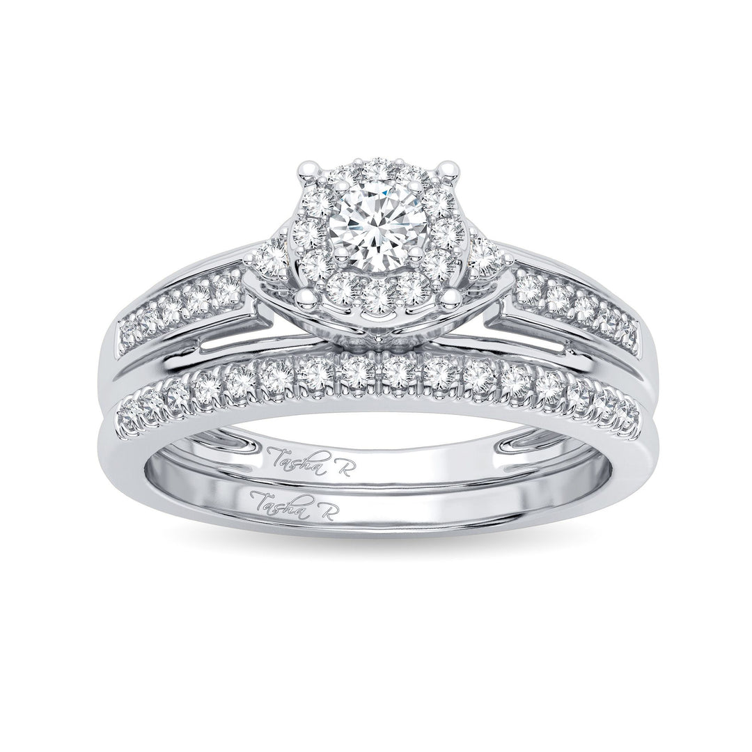 Elegant 14K White Gold 0.33CT Lab Diamond Engagement Ring