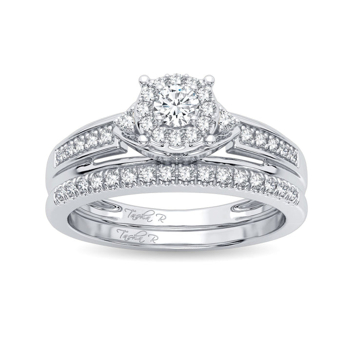 Elegant 14K White Gold 0.33CT Lab Diamond Engagement Ring
