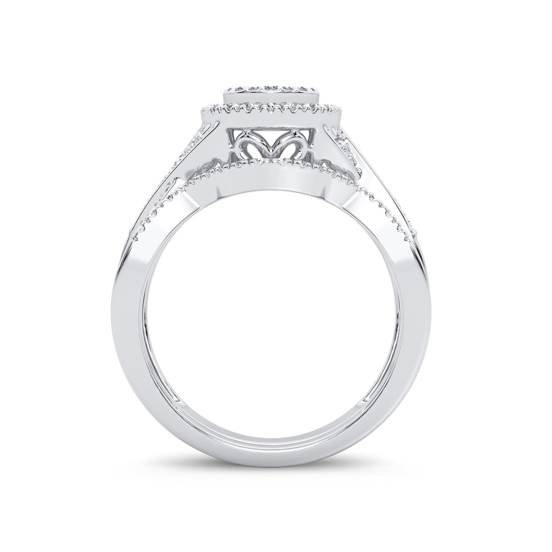 Timeless 14K White Gold 0.40CT Lab Diamond Engagement Ring