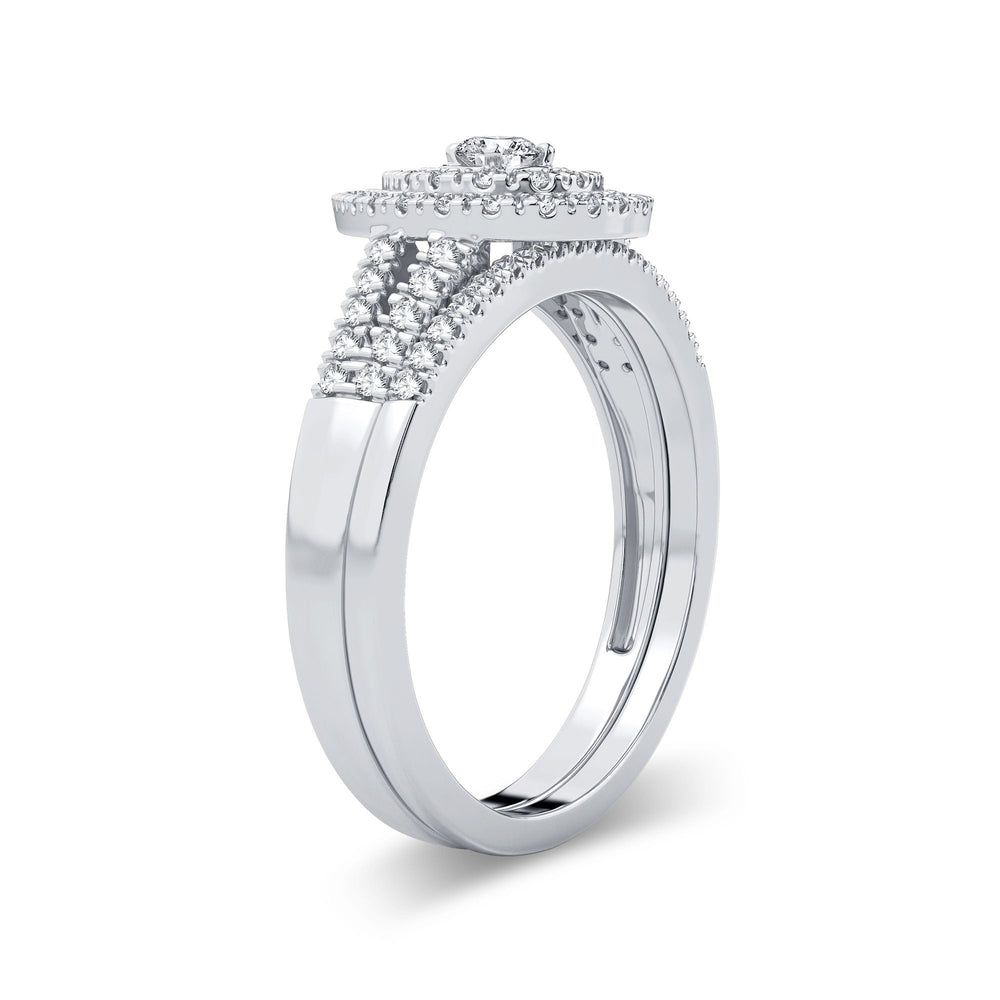 14k White Gold 0.50CT Lab Diamond Womens Engagement Ring