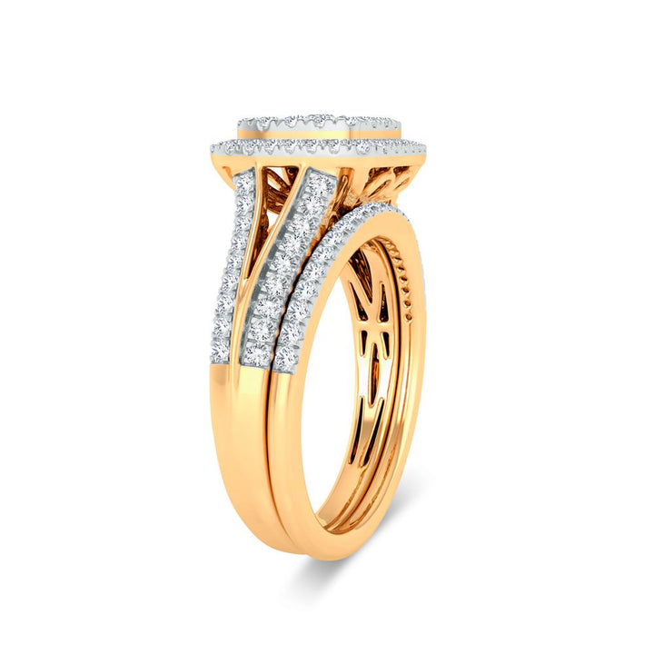 14K 0.62ct Diamond Bridal Ring