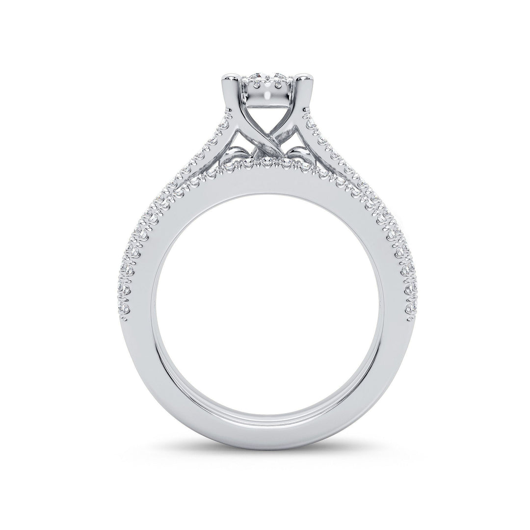 14K 0.83CT Diamond Bridal Ring