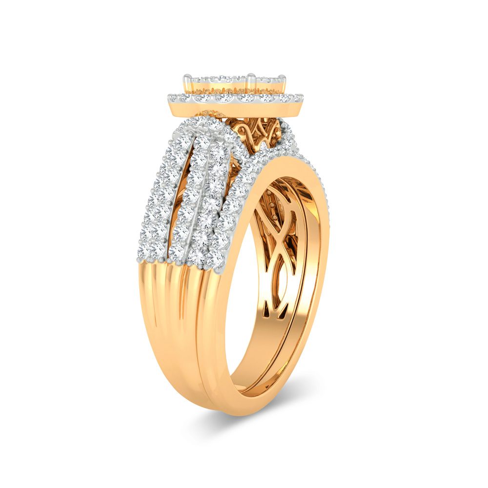 14K 1.00ct Diamond Bridal Ring