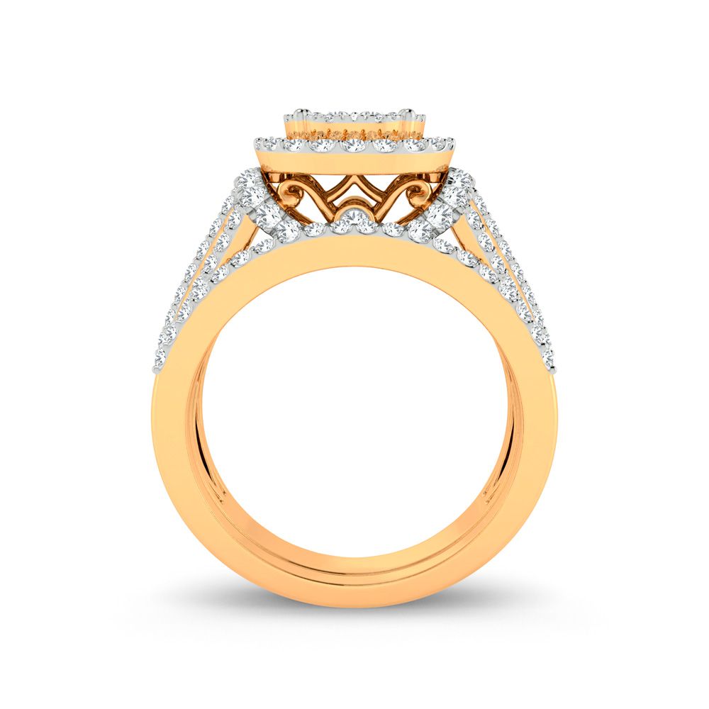 14k Yellow Gold 1ct Lab Diamond Womens Bridal Ring