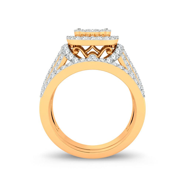 14K 1.00ct Diamond Bridal Ring