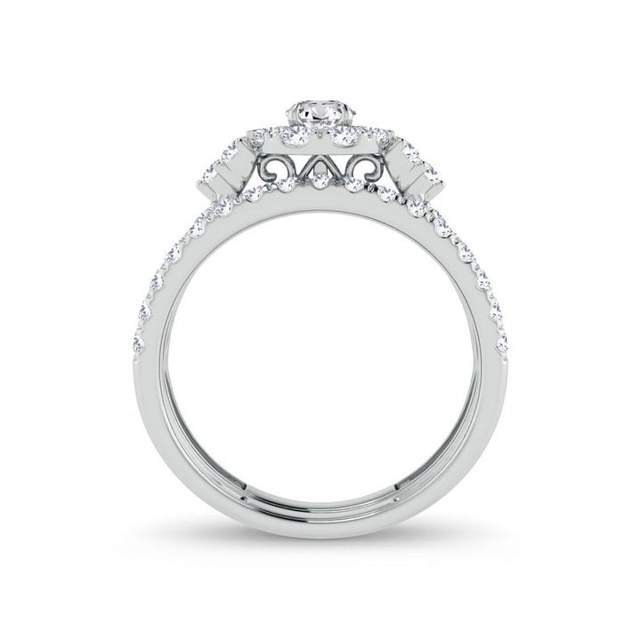 14K 1.00ct Diamond Bridal Ring