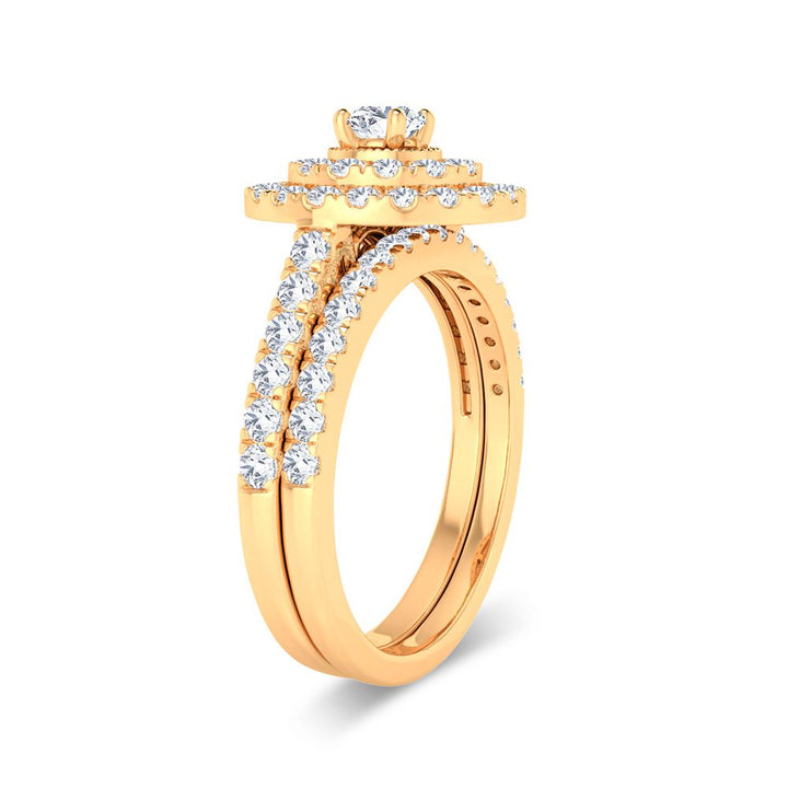 14K 1.00ct Diamond Bridal Ring