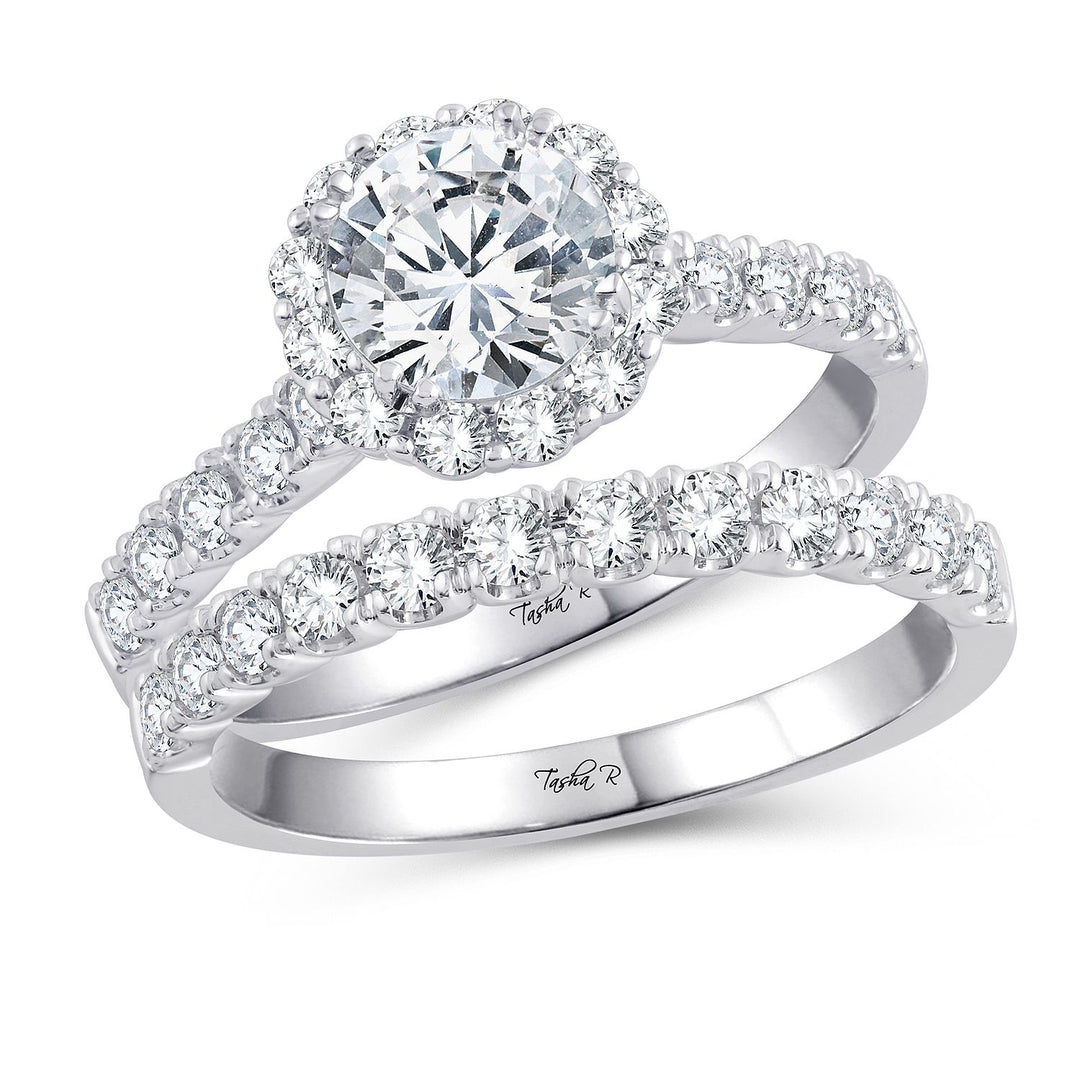 Elegant 14k White Gold Lab Diamond Ring Setting