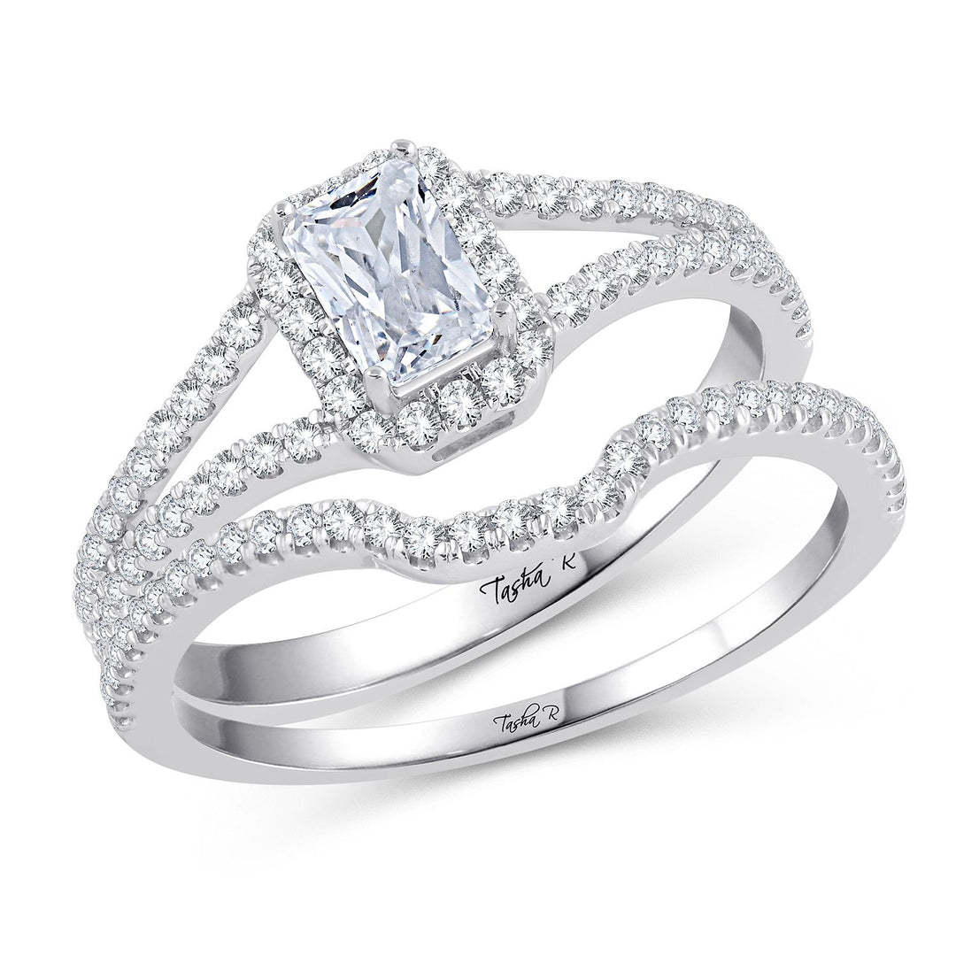 14k White Gold Lab Diamond Engagement Ring Semi Mount
