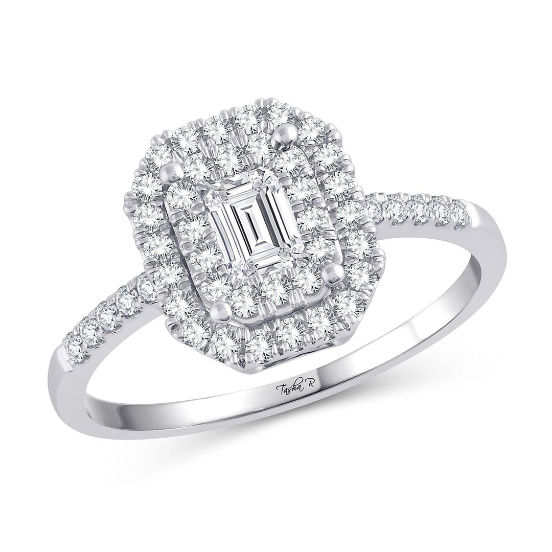 14k White Gold 0.72CT Lab-Grown Diamond Engagement Ring