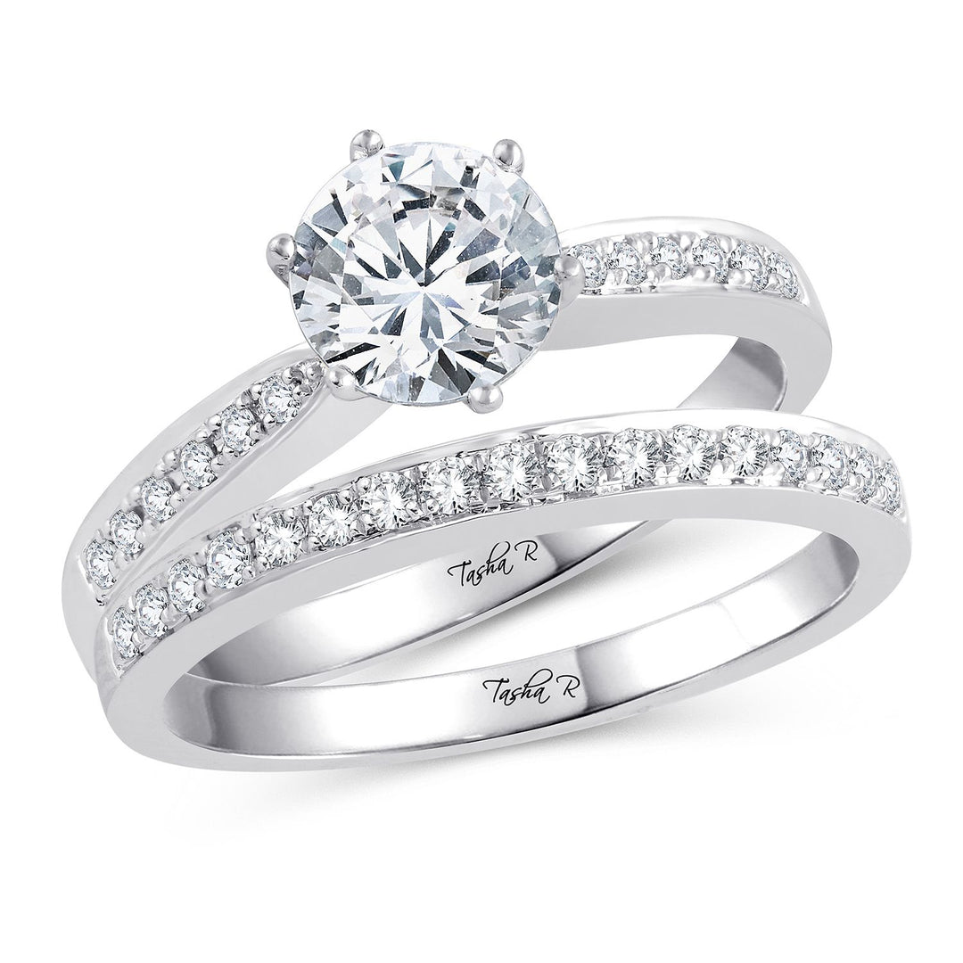 14k White Gold Lab-Grown Diamond Engagement Ring Semi Mount