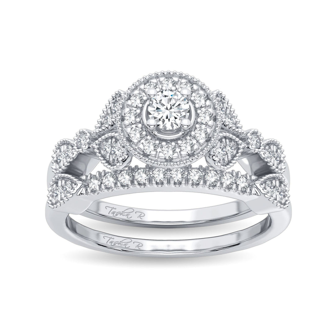 Timeless 14k White Gold Lab Diamond Bridal Ring (0.33CT)