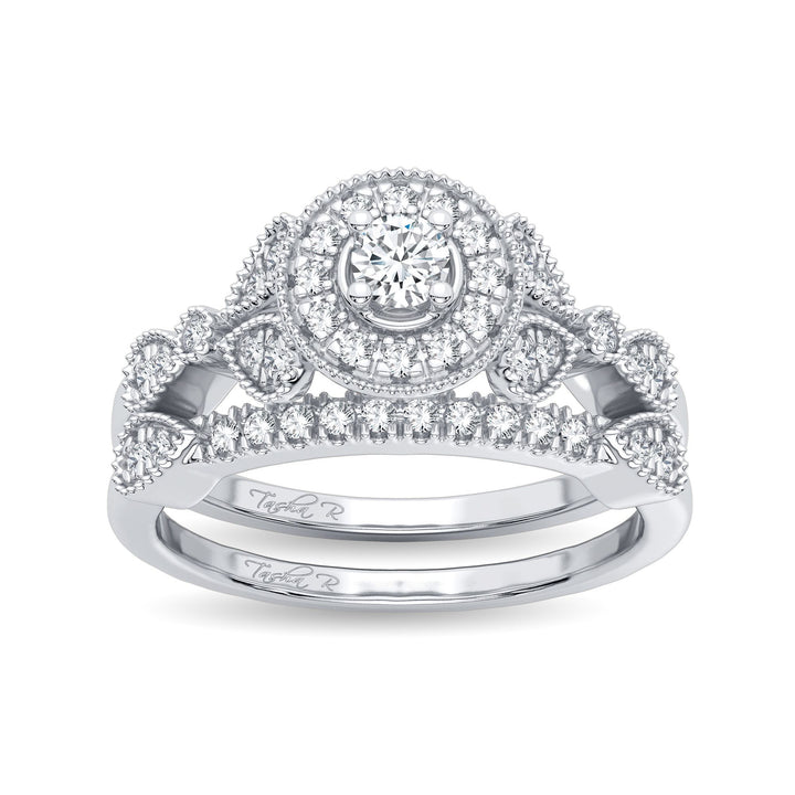 Timeless 14k White Gold Lab Diamond Bridal Ring (0.33CT)