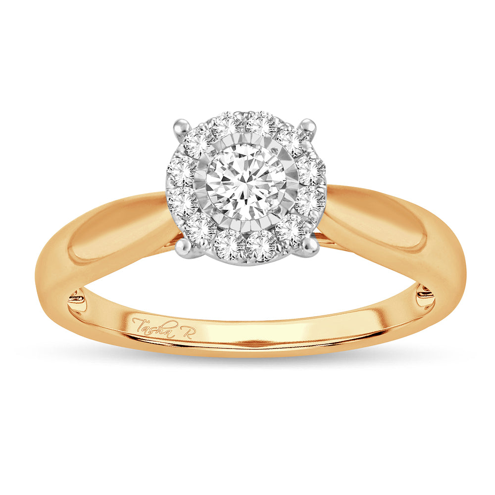 14K Yellow Gold Lab Diamond Promise Ring (0.33CT)