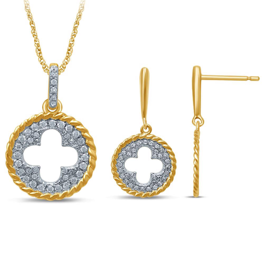 Luminous Lab Diamond Earrings in 14k Yellow Gold