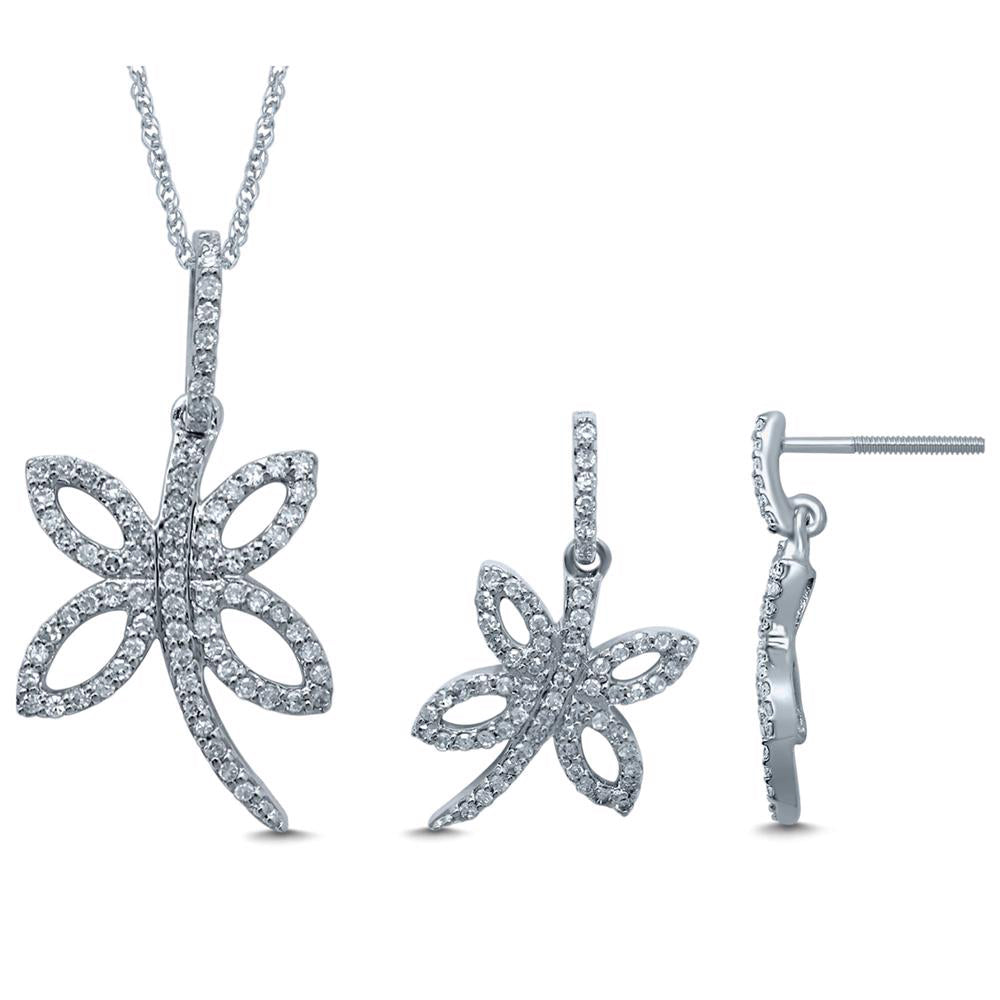 14k White Gold Lab Diamond Stud Earrings 0.55CT