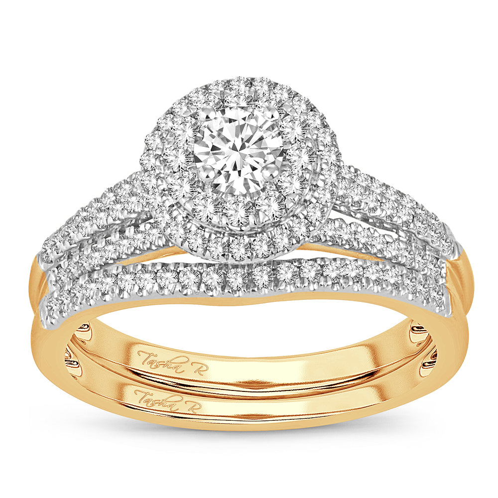 Timeless 14K Yellow Gold Lab Diamond Bridal Ring (0.75CT)