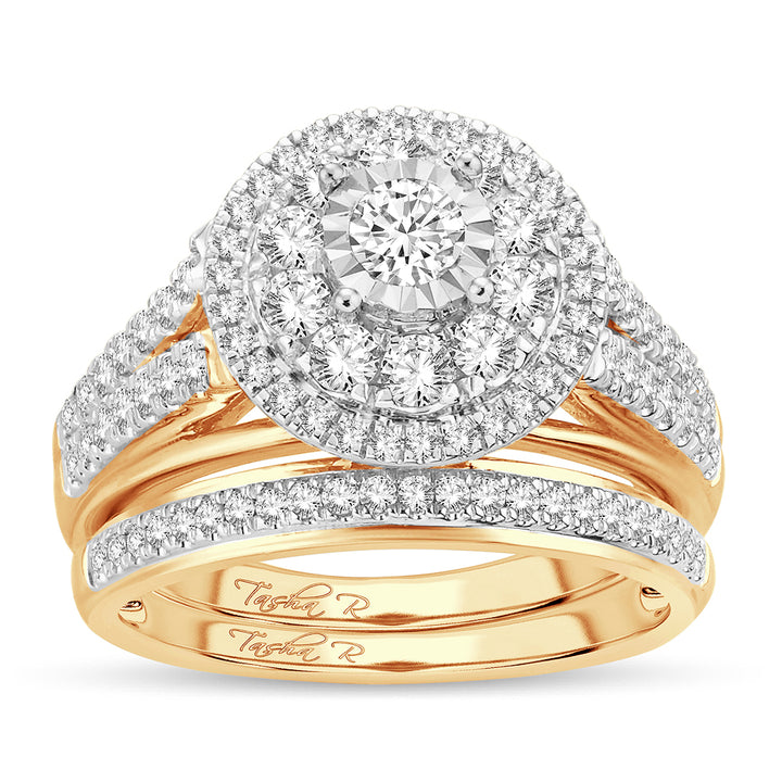 14K Yellow Gold Lab-Grown 1.10CT Diamond Engagement Ring