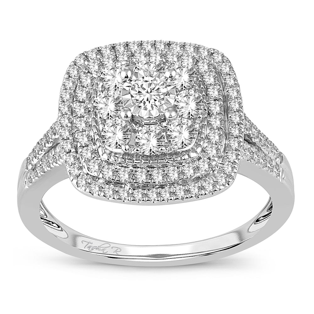 Brilliant 14K White Gold Lab Diamond Engagement Ring (0.75 CT)