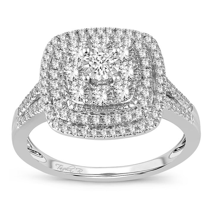 Brilliant 14K White Gold Lab Diamond Engagement Ring (0.75 CT)