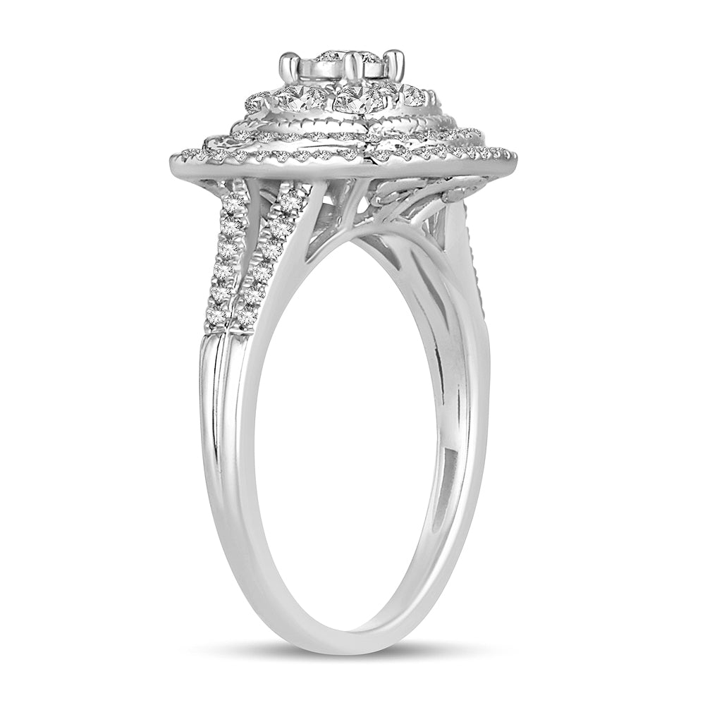 Brilliant 14K White Gold Lab Diamond Engagement Ring (0.75 CT)