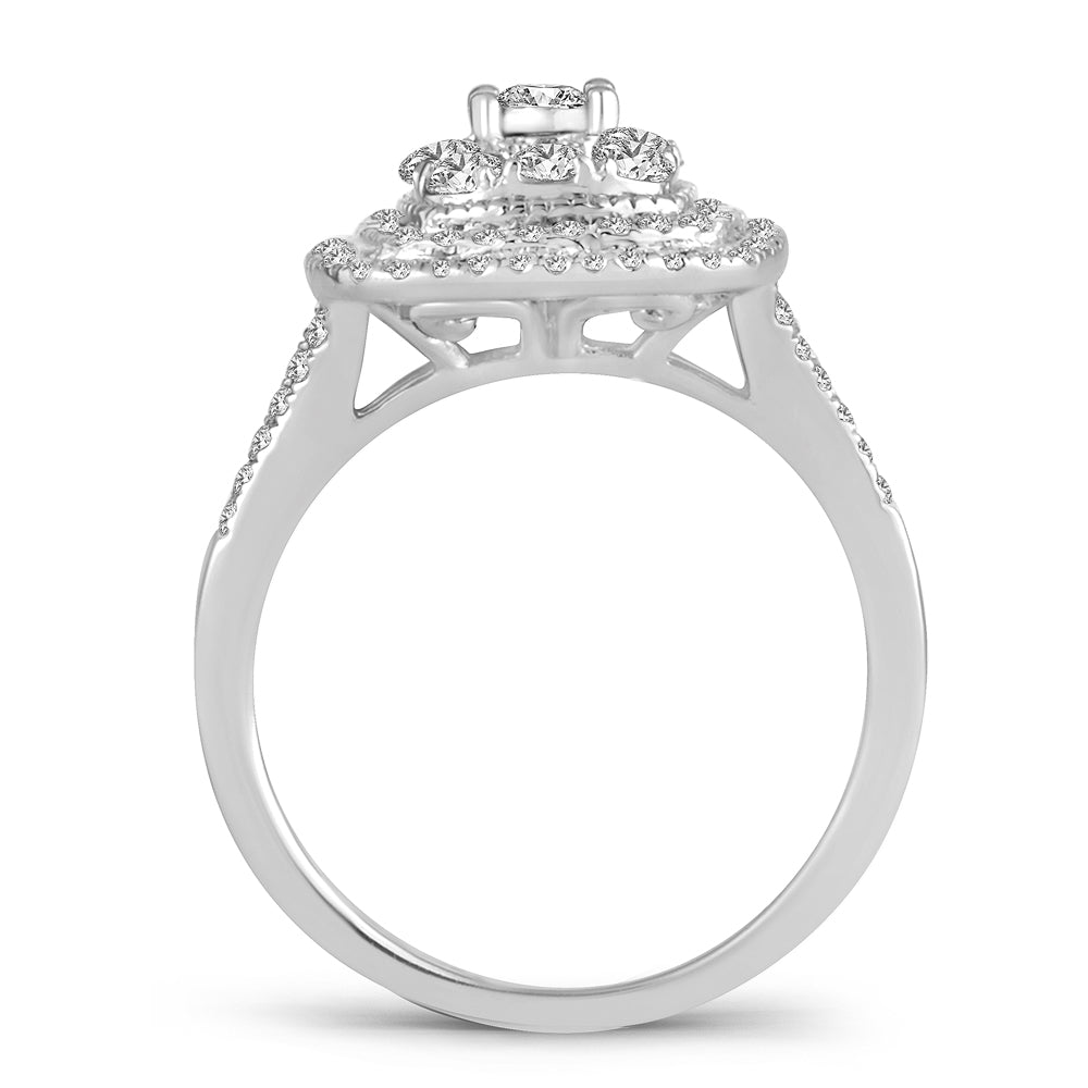 Brilliant 14K White Gold Lab Diamond Engagement Ring (0.75 CT)