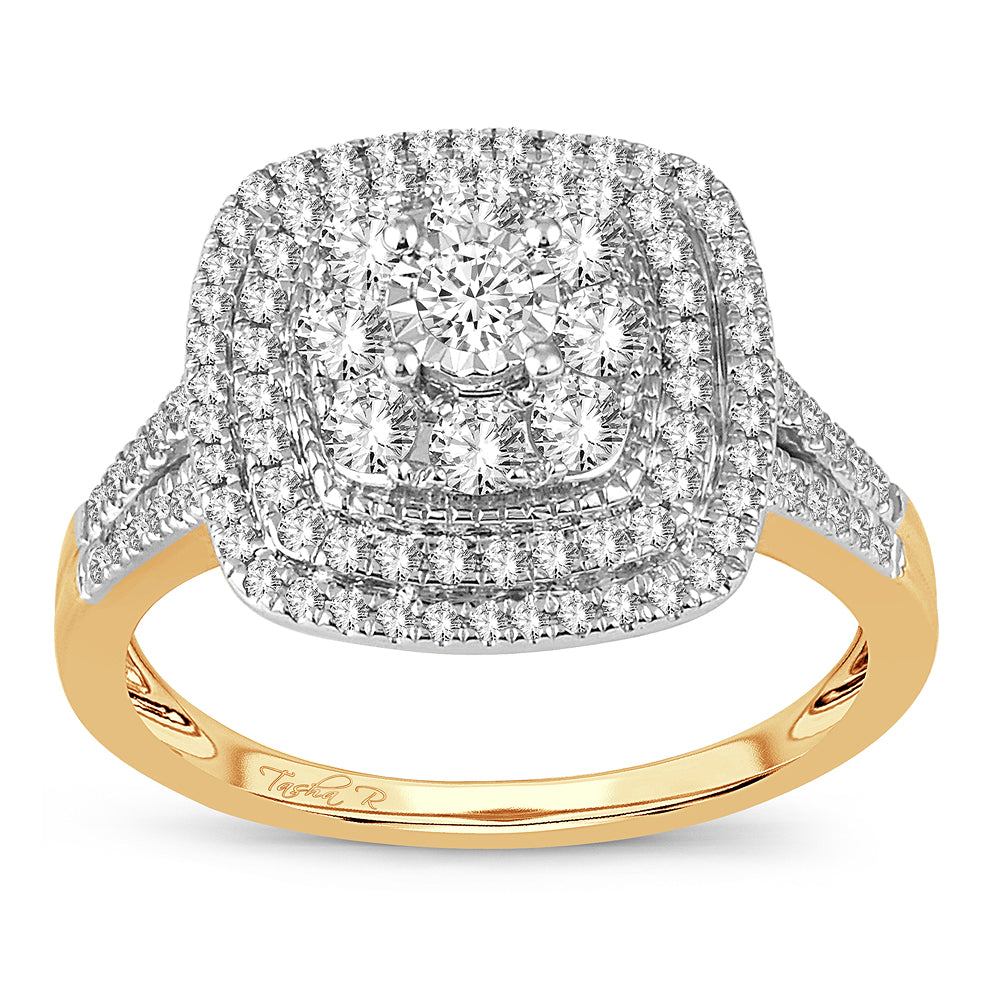 14K Yellow Gold Lab Diamond Engagement Ring (0.75CT)