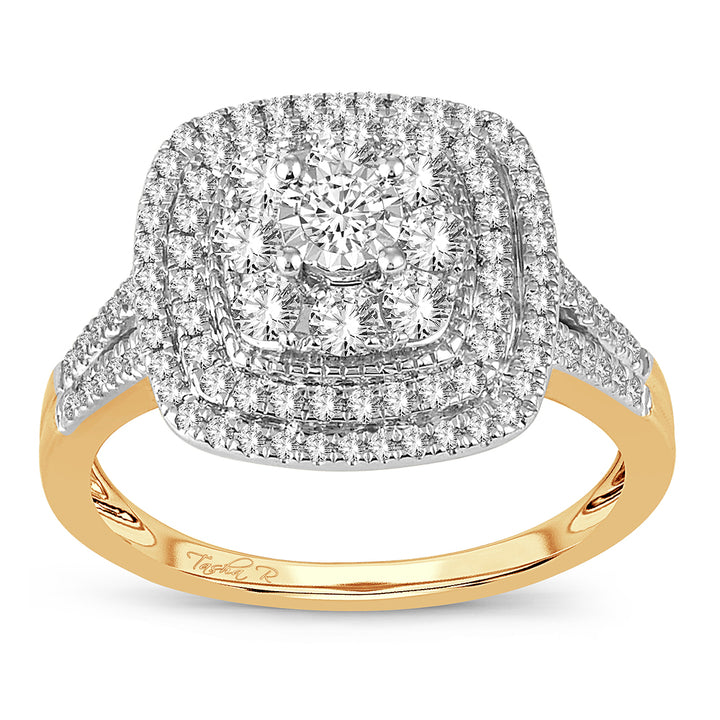 14K Yellow Gold Lab Diamond Engagement Ring (0.75CT)