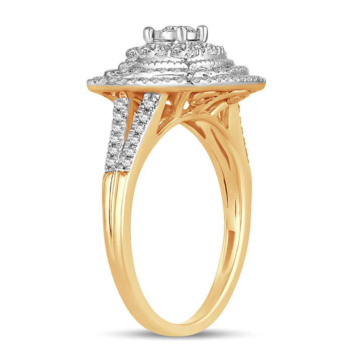 14K Yellow Gold Lab Diamond Engagement Ring (0.75CT)